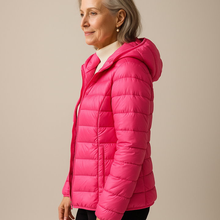 Abigail™ | Hooded Puffer Jacket - Pink