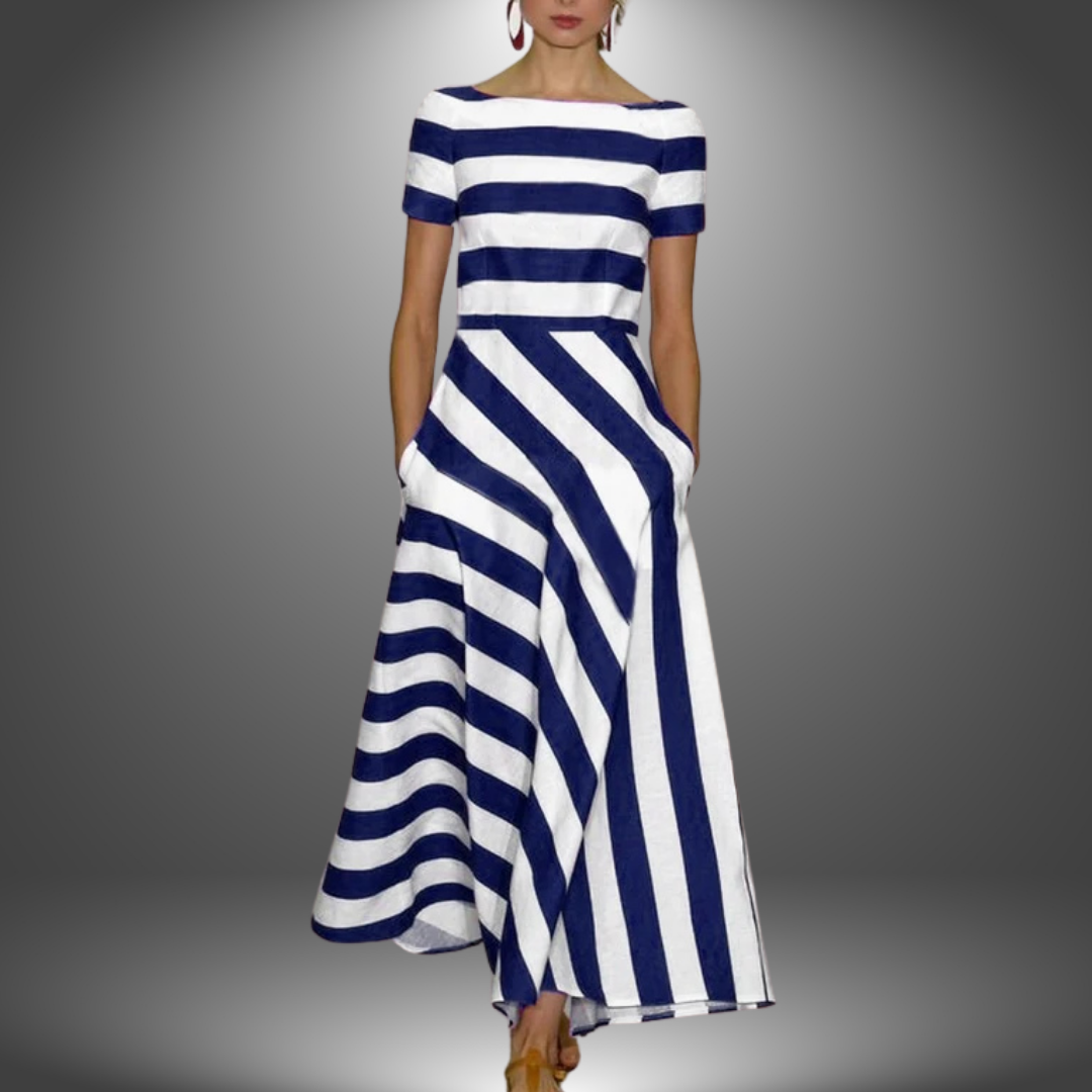 Beth | Elegant Stripe Maxi