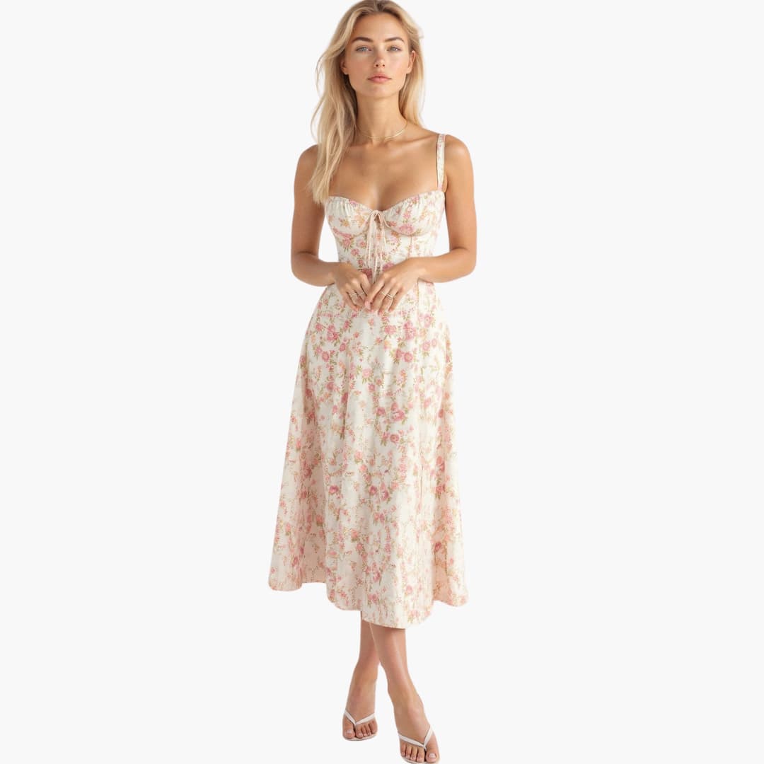 Stella | Women's Light Flowy Midi Dress