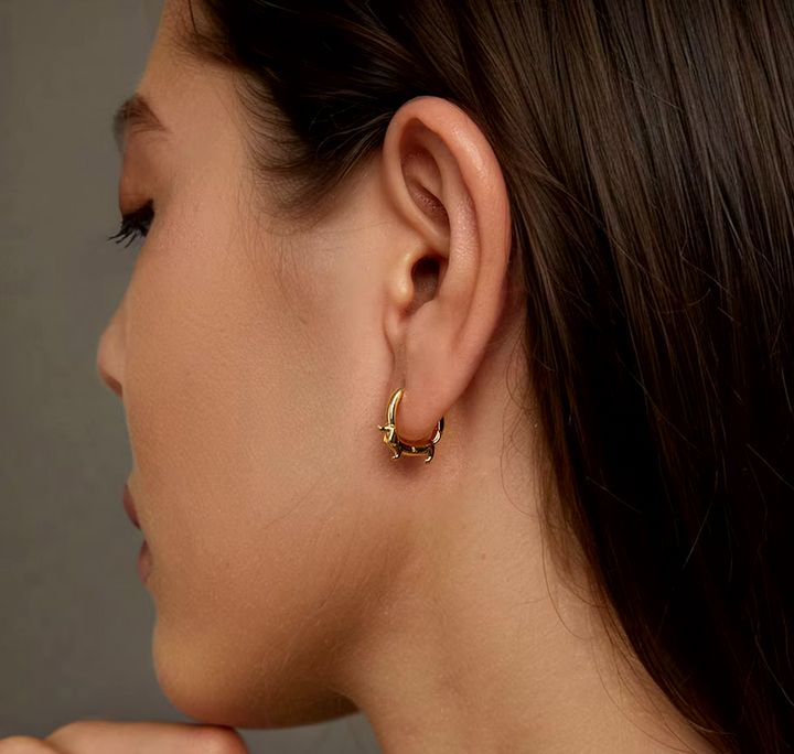 Adorable Dachshund Hoop Earrings - A Treasure for Dog Moms